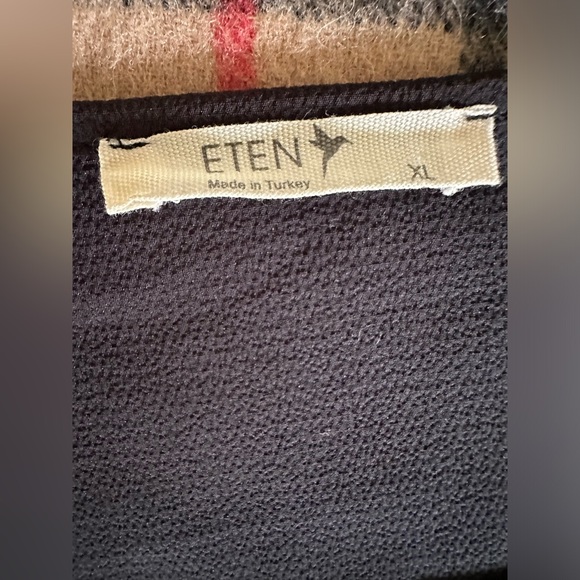 ETEN Lace Trim  Dress Black  long sleeve Cocktail Formal Size X LARGE - Picture 12 of 12